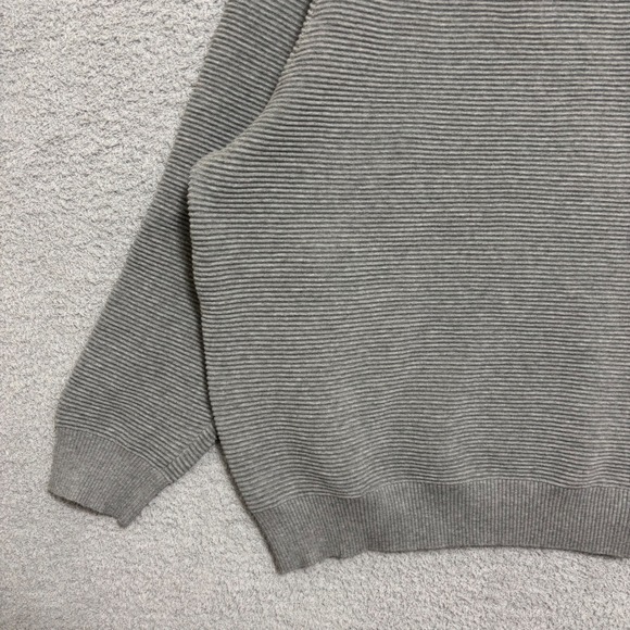 Gray Ribbed Crew Neck Pullover Sweater Size XXXL Workwear Neutral - Picture 10 of 13